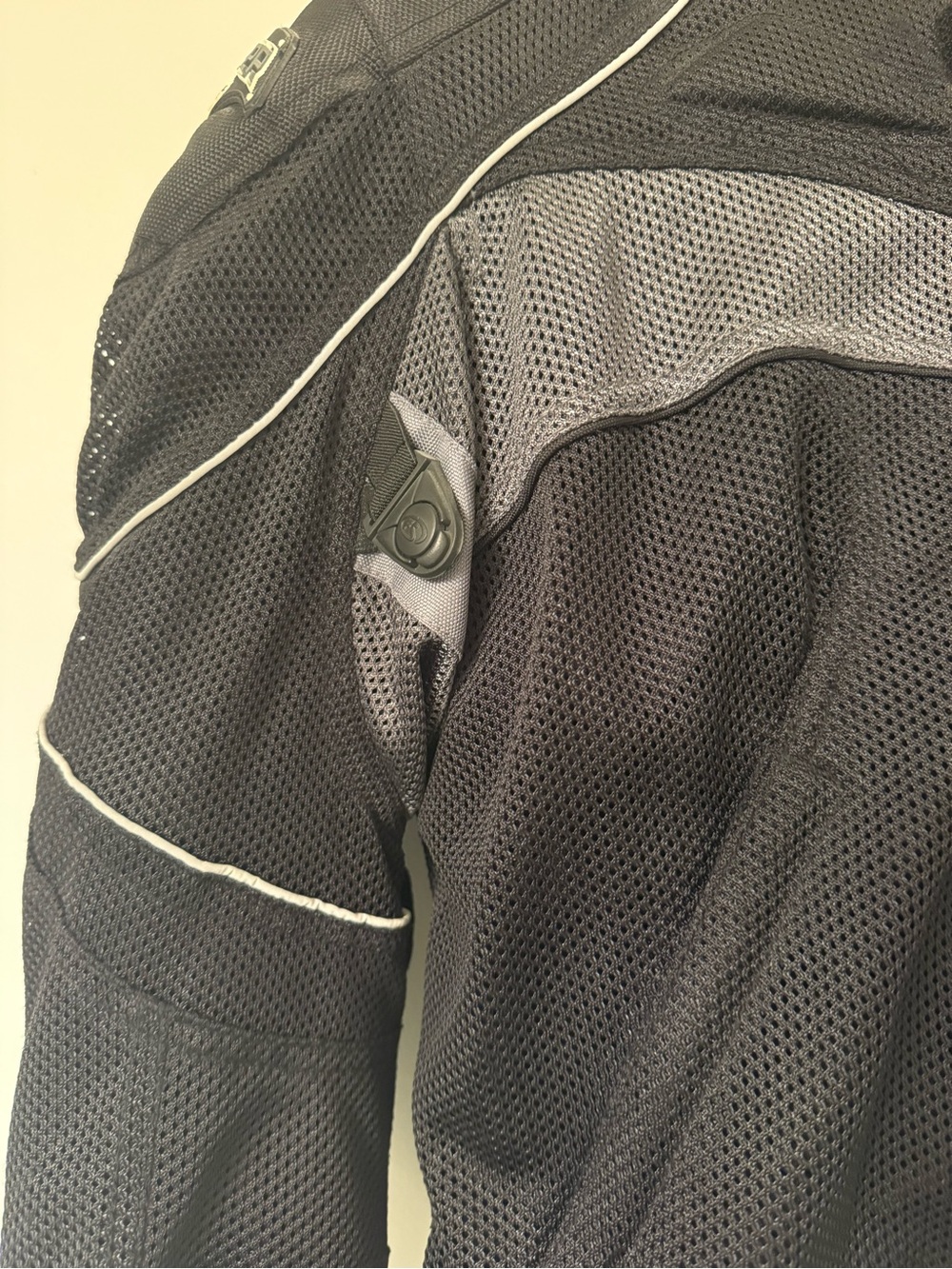 Women's Black and Gray Mesh Performance Jacket - Picture 8 of 16